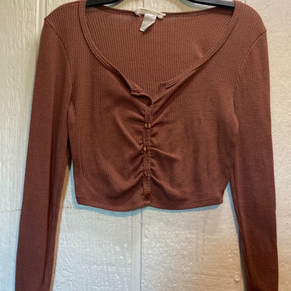 Long sleeve button tee - Picture 1 of 5